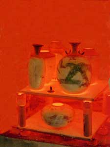 ouverture d'un four en fusion